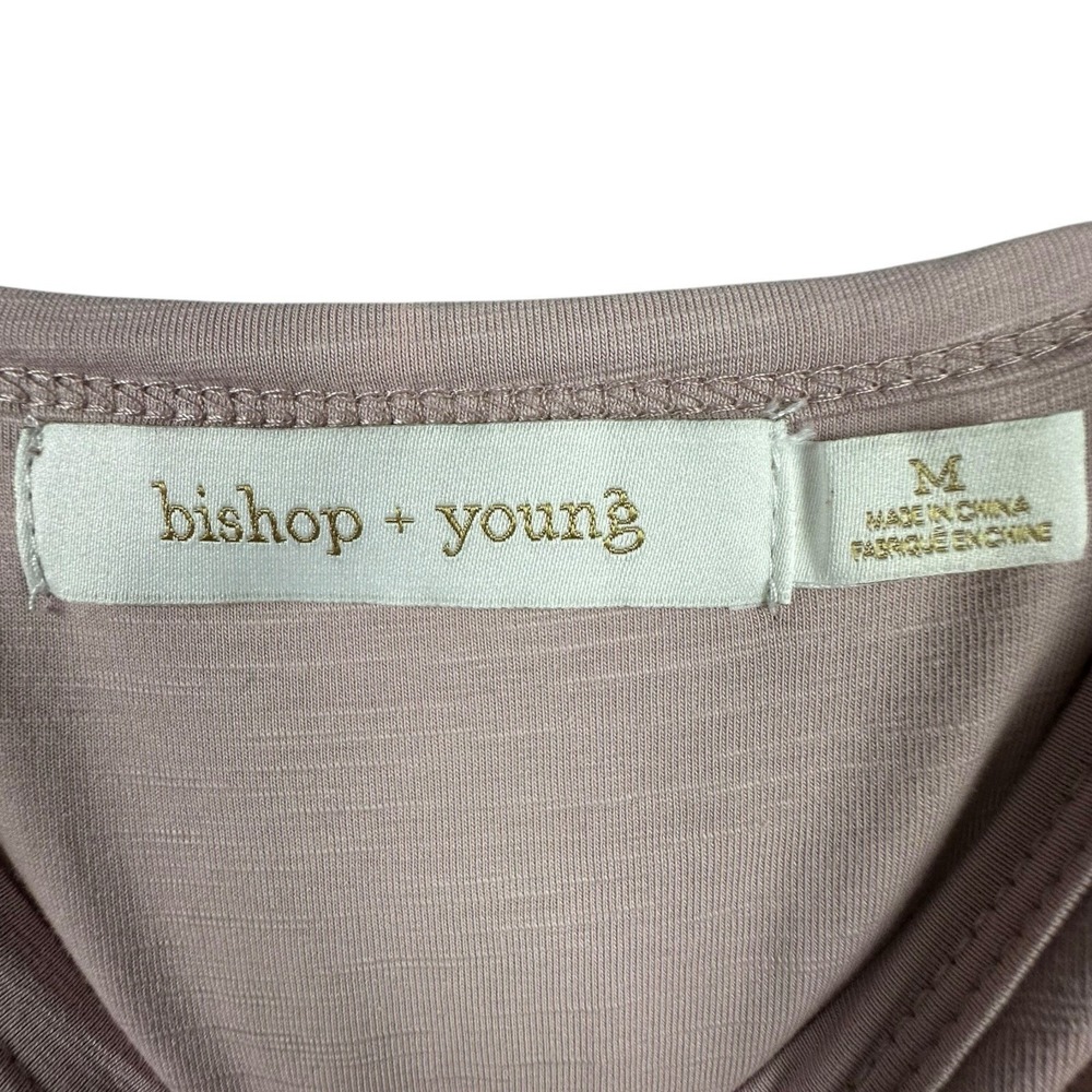 Bishop & Young Alba Midi Sierra Dress WMNS Med Ruching Bodycon Dusty Rose NWT - Picture 7 of 9